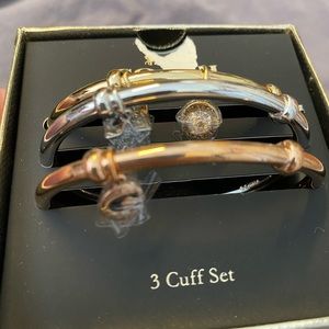Coach 3 cuff charm bracelet